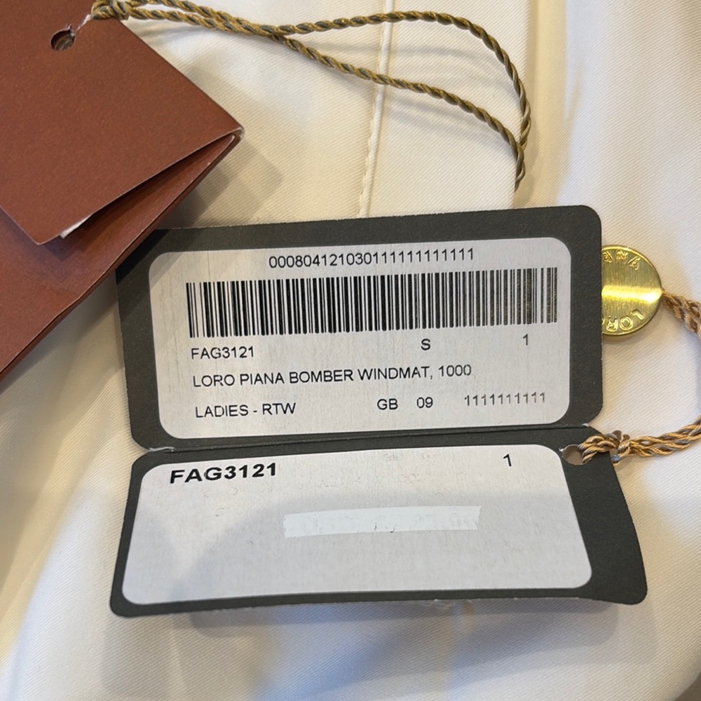 Loro Piana White Bomber Jacket